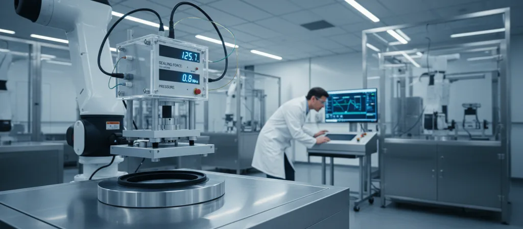 AOQUAN laboratory technician conducting precision material tests